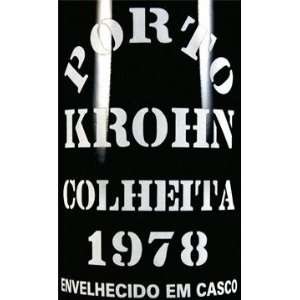  1978 Wiese Krohn Colheita Port 750ml Grocery & Gourmet 