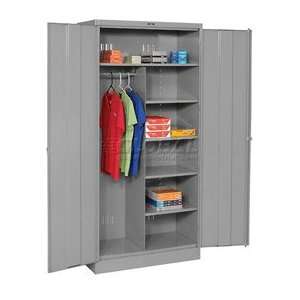   Combination Industrial Storage Cabinet 36x24x78 Gray 