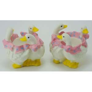  Porcelain Duck Egg Cups Set Of 2