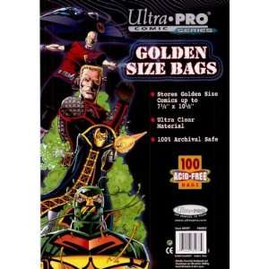 Comic Book Bag   Ultra Pro   Golden Age Size   Case (10 Packs of 100 