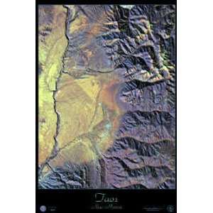  Taos, New Mexico Satellite Print, 24x36