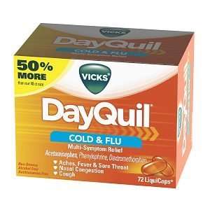  & Flu Relief LiquiCaps 72 ct (Quantity of 2)