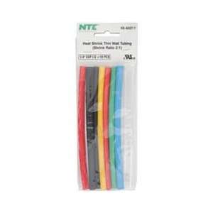  NTE Heat Shrink 21 Assorted Colors 1/4 x 6 10 Pcs 
