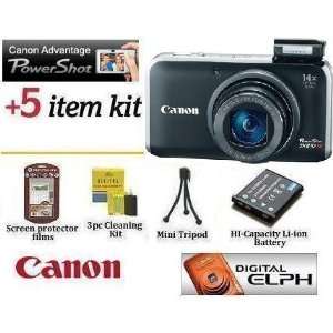  Digital Camera (Black) 14.1MP With Exclusive Powershot Complimentary 