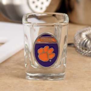   Clemson Tigers Pewter Logo 2oz. Square Shot Glass