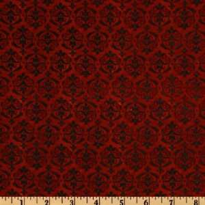  44 Wide Communique Damask Red Fabric By The Yard Arts 