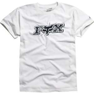 Fox Racing Tempered Mens Short Sleeve Racewear T Shirt/Tee   White 