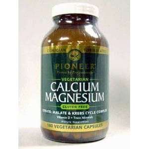  Pioneer   Calcium Magnesium Vegetarian   180 vcaps Health 