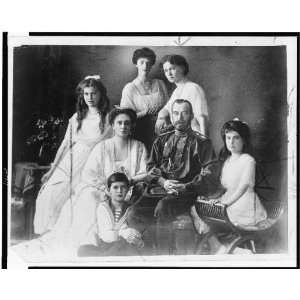  Czar Nicholas of Russia, wife and five children 1920s 