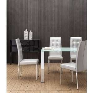  Zuo Tuft Dining Chair Silver (set of 4)