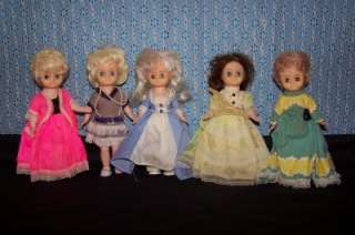 Lot of 5 Vintage Bicentennial Fashion Friends Dolls  