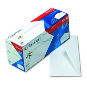Columbian Gummed Flap #10 Business Envelopes   100 pk  