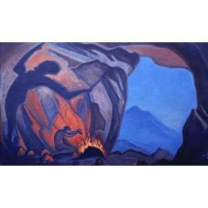 FRAMED oil paintings   Nicholas Roerich   24 x 14 inches   Conjurer