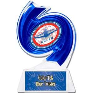  Cheerleading Hurricane Ice 6 Trophy BLUE TROPHY/BLUE TWISTER 