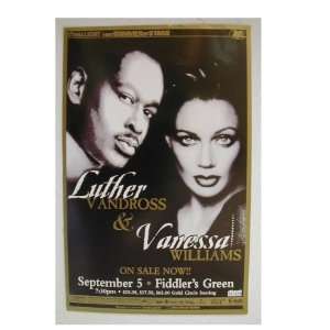   Williams and Luther Vandross Handbill Poster Denver