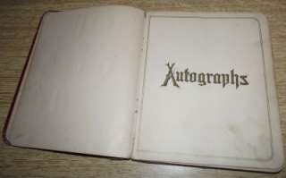1886 Victorian Autograph Album ~Pen Calligraphy & Drawings ~ Mansfield 