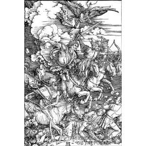 Four Horsemen of the Apocalypse, by Albrecht Durer   24x36 Poster