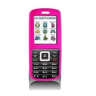 Pink Rubberized Hard Cover Case For Samsung SGH T401G  