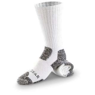   Prs. of Guide Gear Xtreme Steel Toe Work Socks White Clothing