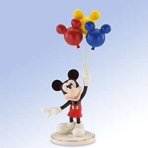  Lenox Disney Up Up and Away with Mickey Mouse Figurine 