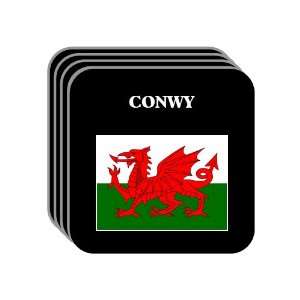  Wales   CONWY Set of 4 Mini Mousepad Coasters 
