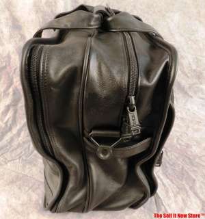 TUMI Black Leather 17 Laptop Bag Briefcase Attache Tote Case NO 