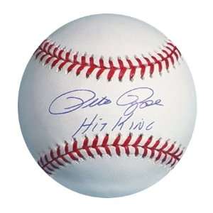 Pete Rose Hit King Reds Autographed Baseball  Sports 