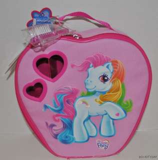 NEW MY LITTLE PONY HEARTSHAPE CARRY CASE STORAGE BAG FOR 8 PONYS 