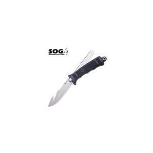  SOG Fusion Silver Revolver Hunter Folding Knife Sports 