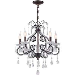  Lite Source C7847 Shalon 5 Lites Chandelier