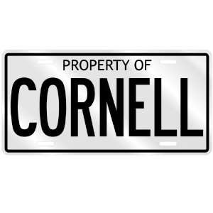  NEW  PROPERTY OF CORNELL  LICENSE PLATE SIGN NAME