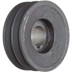   Belt Section, 2 Grooves, 1 3/8 Bore, Class 30 Gray Cast Iron, 4.75