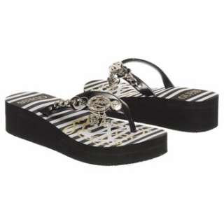 GUESS ENCHANTED WOMENS THONG WEDGE SANDAL SHOES + SIZES  