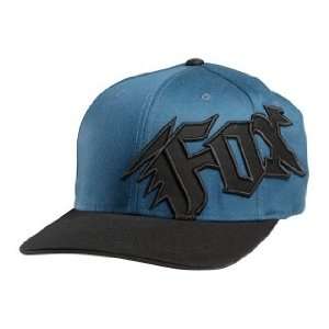  Fox Racing Shacked Flexfit Hat Sulphur Blue L/XL 