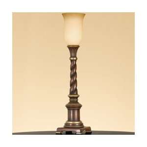 Murray Feiss 9610AUB Claremonte Table Torchiere, Autumn Brown Finish 