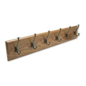  Safco® Wood Wall Racks RACK,6 HOOK, WALL,MOK CGL007P 