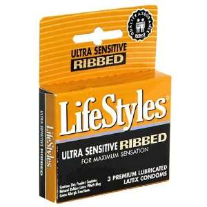  LifeStyles Extra Pleasure Brand 4103 Ultra Ribbed Condoms 