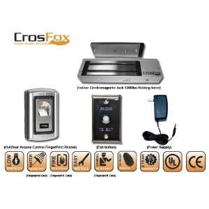  CrosFox 1 door Fingerprint Access control kit with 1200 