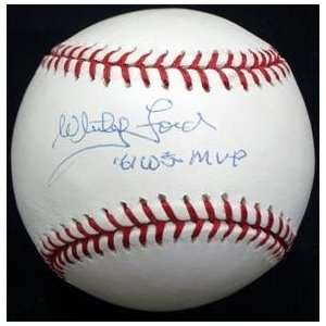  Whitey Ford Autographed Ball   61 WS MVP   Autographed 