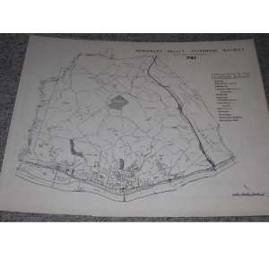  Vintage 1970s Sewickley Valley Telephone District Map 