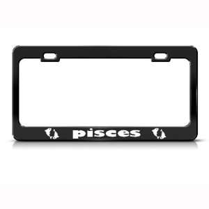  Pisces Astrology Sign Zodiac Metal license plate frame Tag 