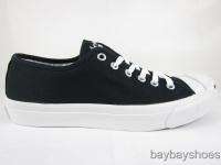 CONVERSE JACK PURCELL OX BLACK/WHITE CLASSIC CANVAS MENS ALL SIZES 
