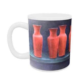  Red Pots, 1988 by Lincoln Seligman   Mug   Standard Size 