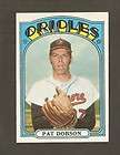 1972 Topps #140 Pat Dobson Baltimore Orioles Near MINT+
