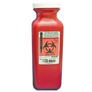  Biohazard Infectious Container for Sharp Objects, 1 1/2 Qt 
