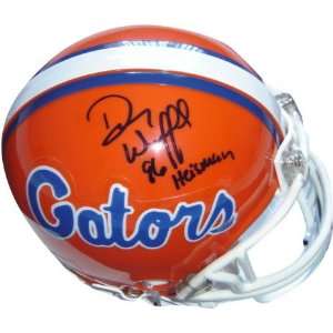  Danny Wuerffel Florida Gators Autographed Mini Helmet with 