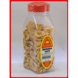 BANNANA CHIPS PACKED IN LARGE JARS, spices, herbs, seasonings  