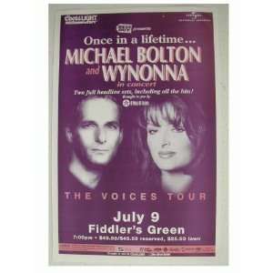   Michael Bolton Handbill and Poster flat Wynonna 