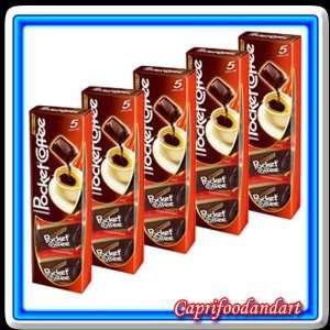 Ferrero Pocket Coffee Made in Italy 5 Packs of 5 Pieces Each  