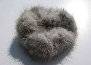 100%Real Genuine Soft Mink Fur Hair Band Scrunchie F107  